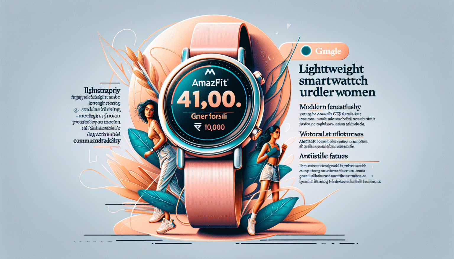 Amazfit GTS 4 Mini Perfect Lightweight Smartwatch for Indian Women Under ₹10,000